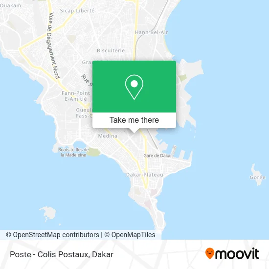 Poste - Colis Postaux map