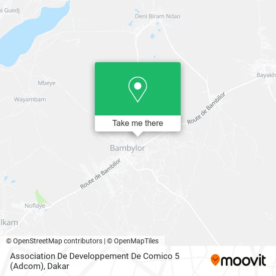 Association De Developpement De Comico 5 (Adcom) map