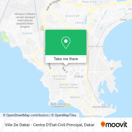 Ville De Dakar - Centre D'État-Civil Principal map