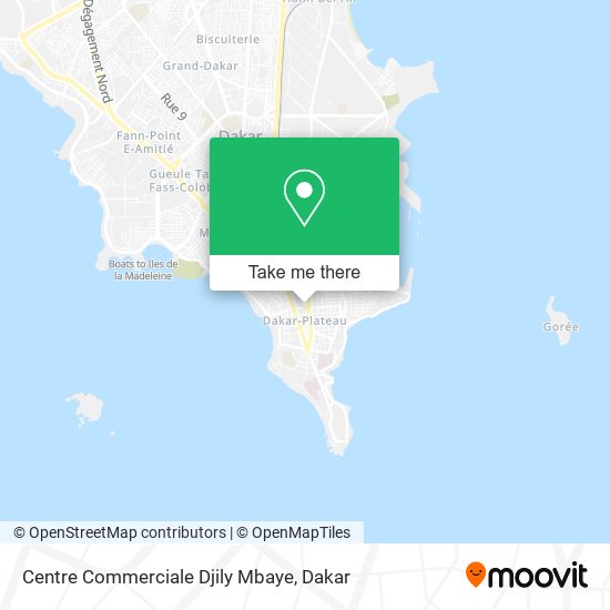 Centre Commerciale Djily Mbaye map