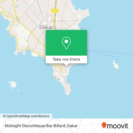 Midnight Discothèque-Bar-Billard map