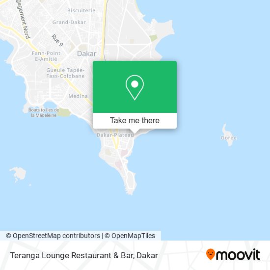 Teranga Lounge Restaurant & Bar map
