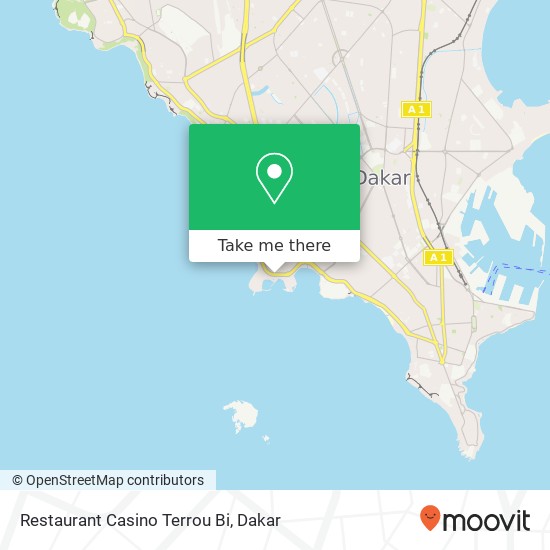 Restaurant Casino Terrou Bi map