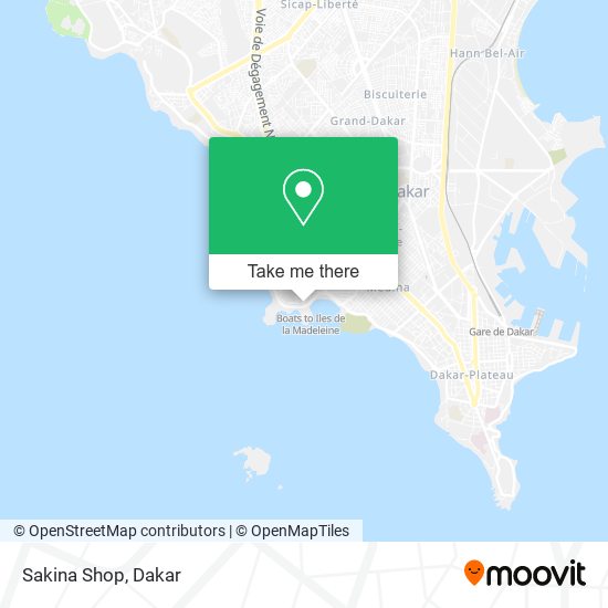 Sakina Shop map