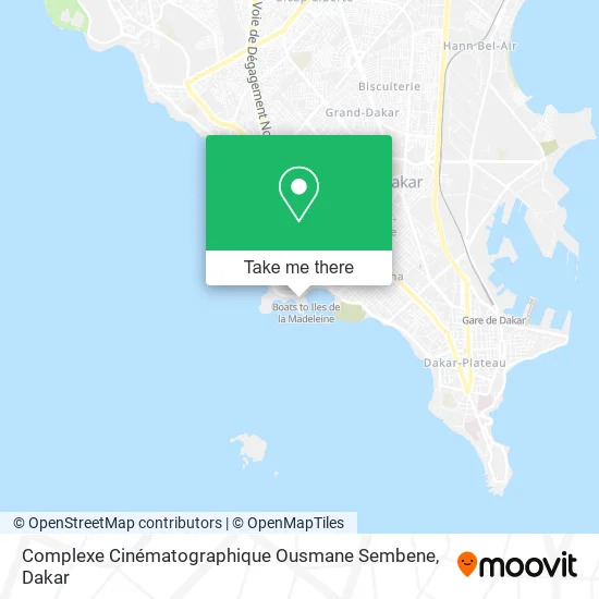 Complexe Cinématographique Ousmane Sembene map