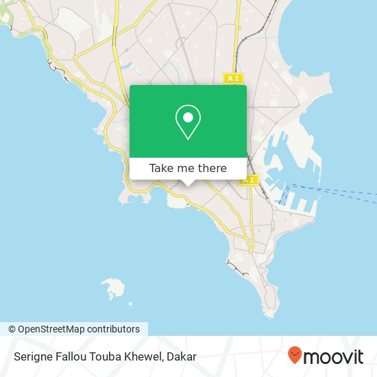 Serigne Fallou Touba Khewel map