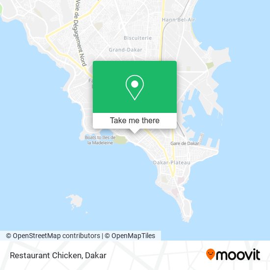 Restaurant Chicken map