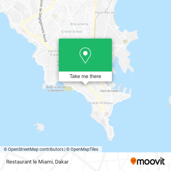 Restaurant le Miami map