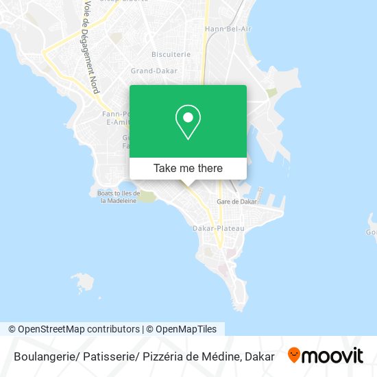 Boulangerie/ Patisserie/ Pizzéria de Médine map