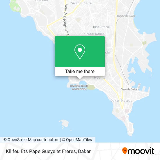 Kilifeu Ets Pape Gueye et Freres map