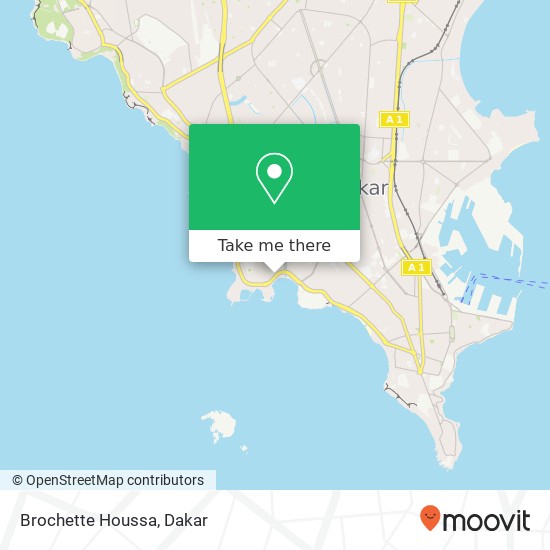 Brochette Houssa map