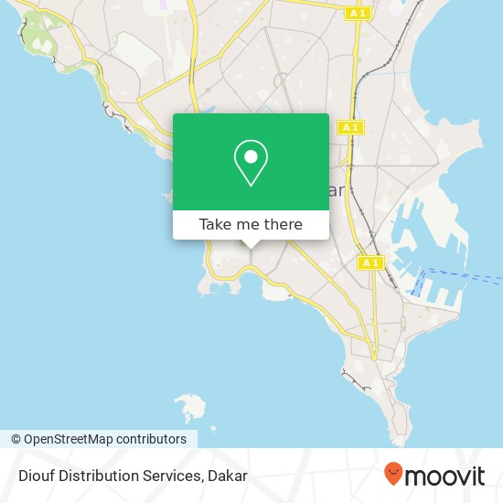 Diouf Distribution Services map