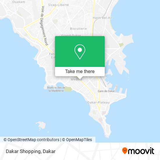 Dakar Shopping map