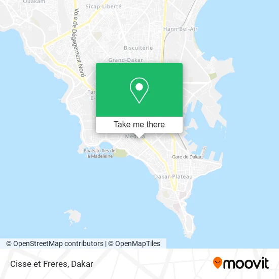 Cisse et Freres map