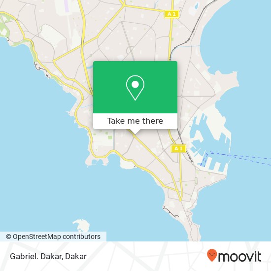 Gabriel. Dakar map