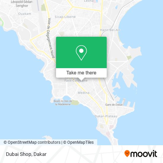 Dubai Shop map