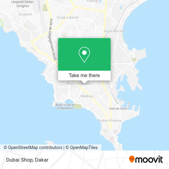Dubai Shop map