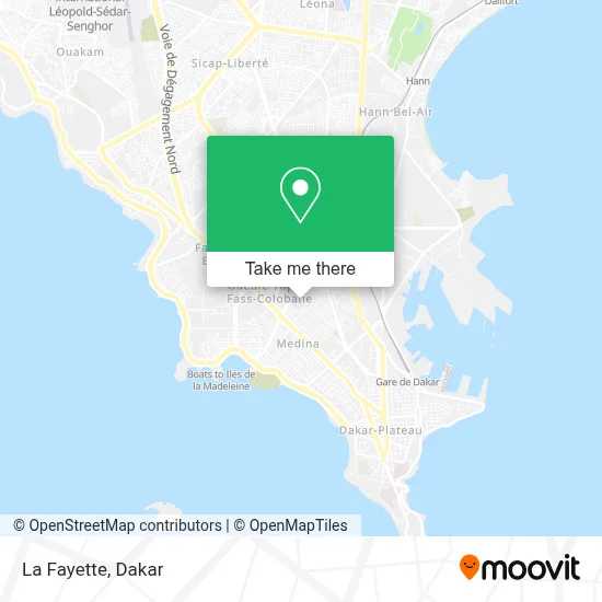 La Fayette map