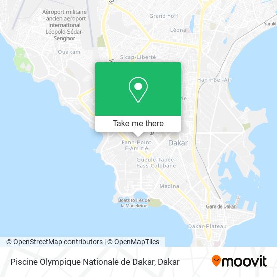 Piscine Olympique Nationale de Dakar map