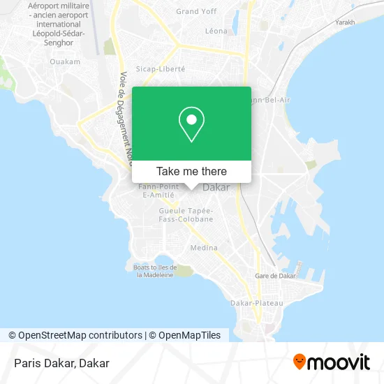 Paris Dakar map