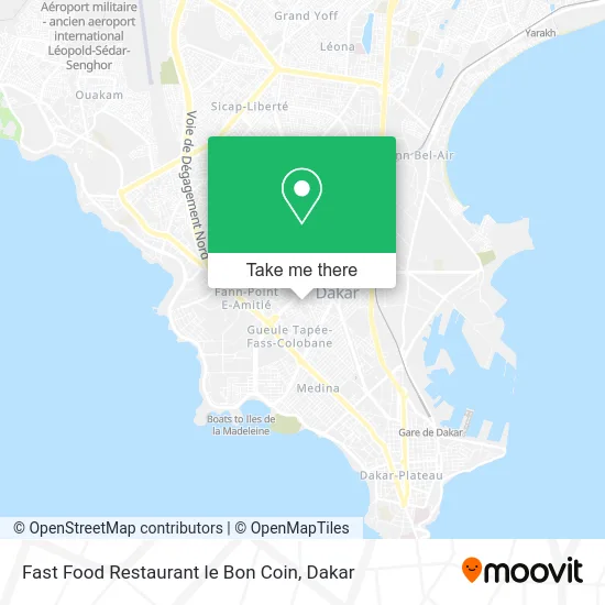 Fast Food Restaurant le Bon Coin map