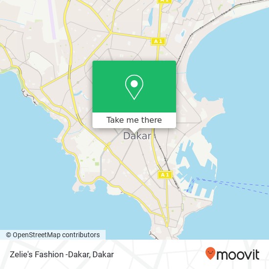 Zelie's Fashion -Dakar map