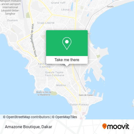 How to get to Amazone Boutique in Dakar Plateau by Bus or Ferry