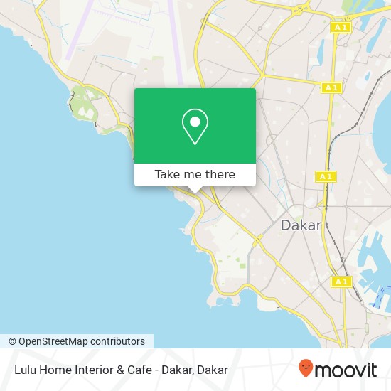 Lulu Home Interior & Cafe - Dakar map