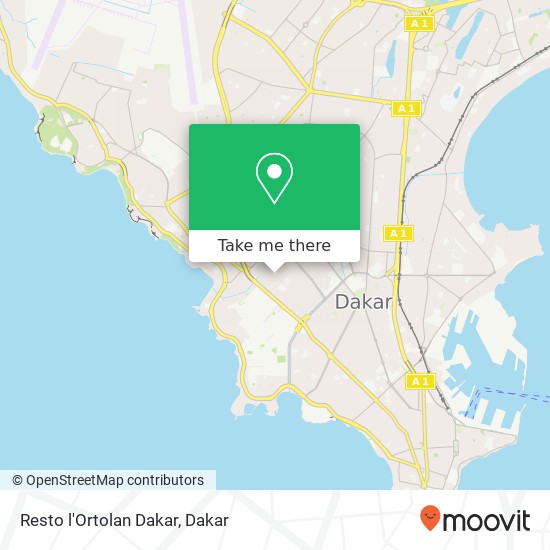 Resto l'Ortolan Dakar map