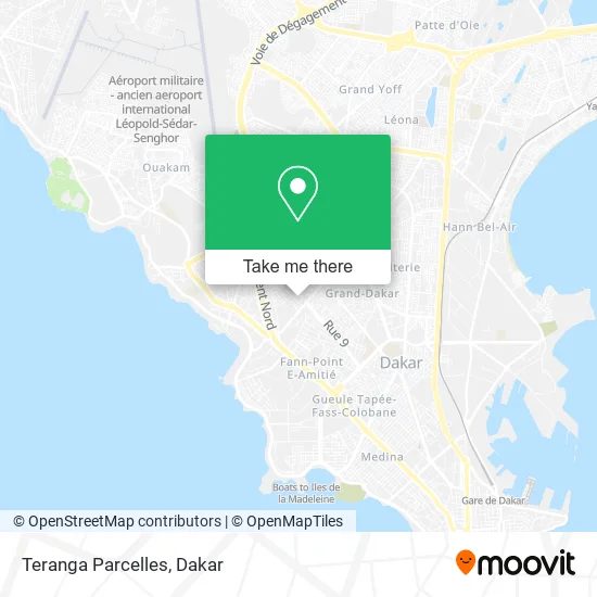 Teranga Parcelles map
