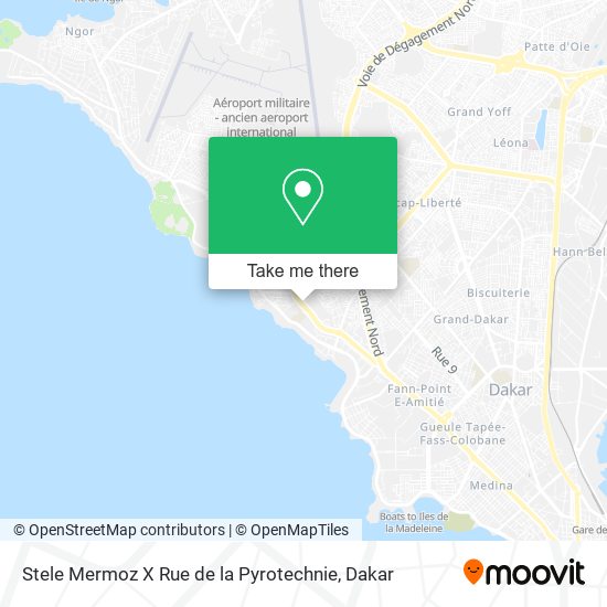 Stele Mermoz X Rue de la Pyrotechnie map