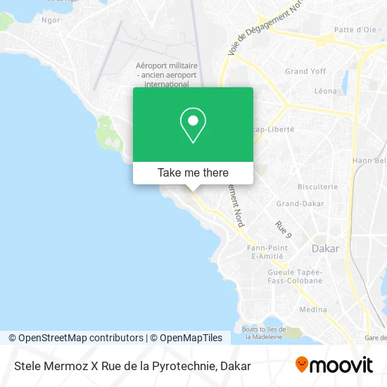 Stele Mermoz X Rue de la Pyrotechnie map