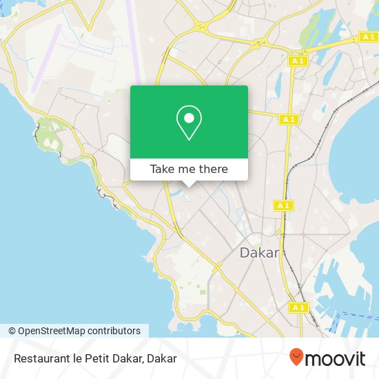 Restaurant le Petit Dakar map