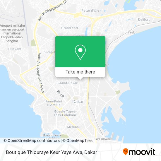 Boutique Thiouraye Keur Yaye Awa map