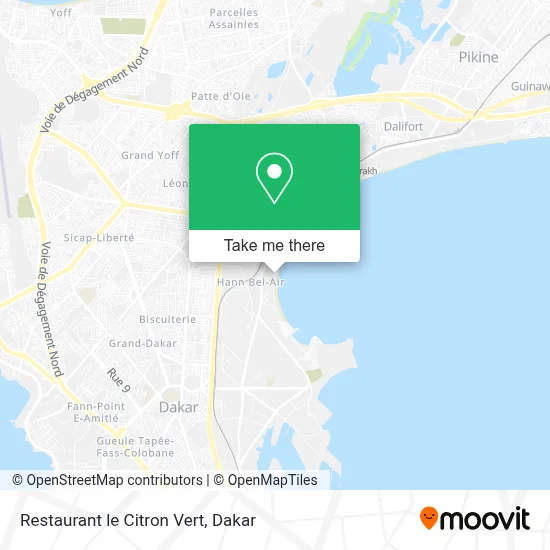 Restaurant le Citron Vert map