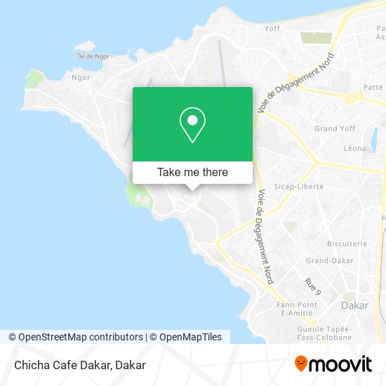 Chicha Cafe Dakar map