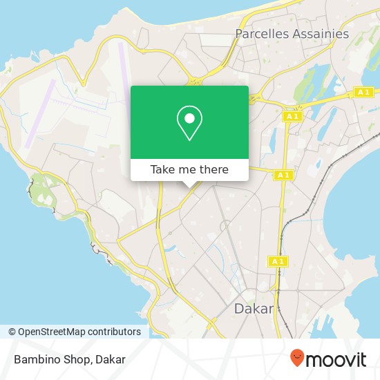 Bambino Shop map
