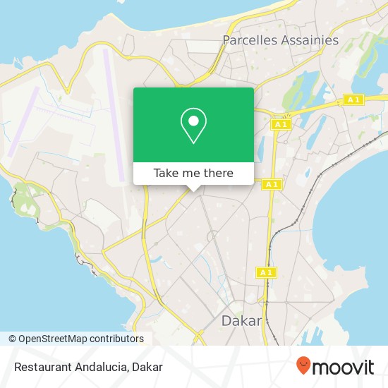 Restaurant Andalucia map