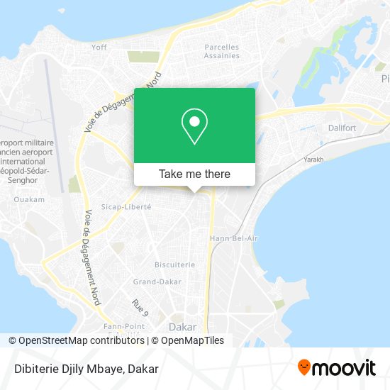 Dibiterie Djily Mbaye map