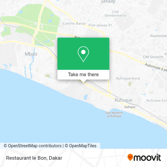 Restaurant le Bon map