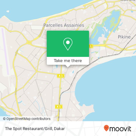 The Spot Restaurant/Grill map