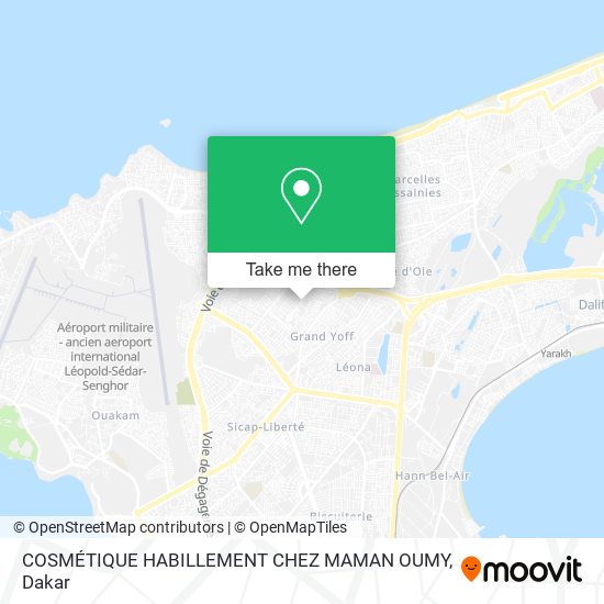 COSMÉTIQUE HABILLEMENT CHEZ MAMAN OUMY map