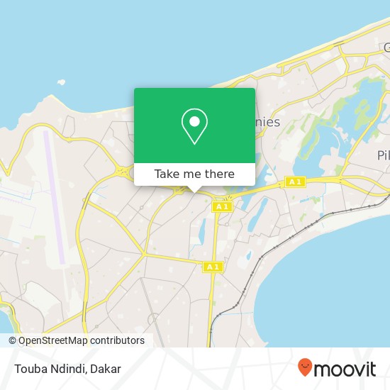Touba Ndindi map