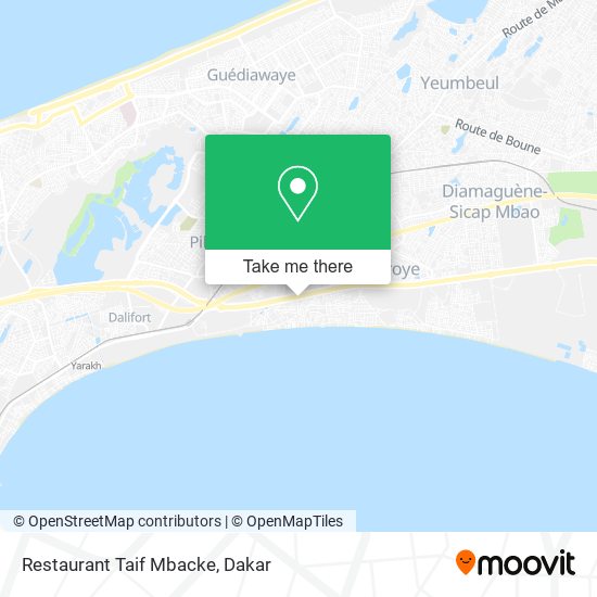 Restaurant Taif Mbacke map