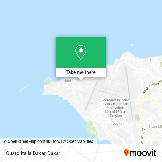 Gusto Italia Dakar map