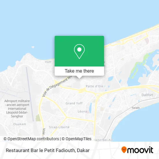 Restaurant Bar le Petit Fadiouth map