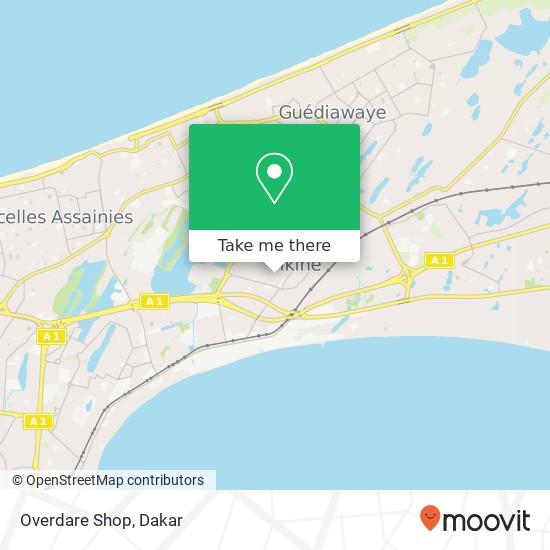 Overdare Shop map