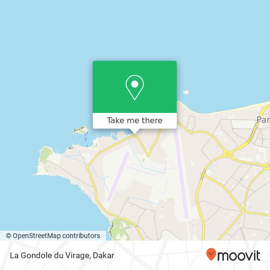 La Gondole du Virage map