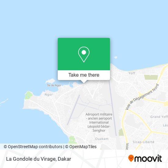 La Gondole du Virage map