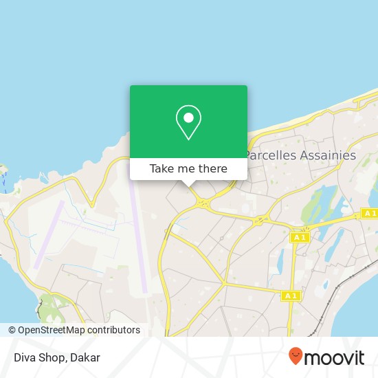 Diva Shop map